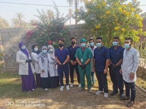 Read more about the article Students of the Faculty of Veterinary Medicine at the University of Kerbala have an umbilical hernia operation