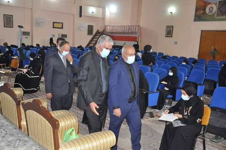 You are currently viewing The Governor of Holy Karbala Visits Kerbala University to inspect the Exams for the “sixth preparatory” Students