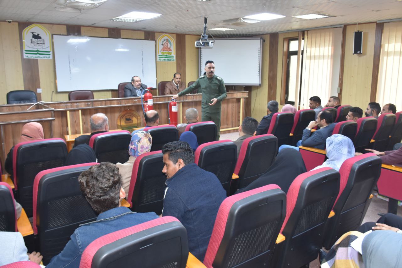 You are currently viewing University of Kerbala Holding a Training Course on (Types of Fire Extinguishers and Methods of Use)