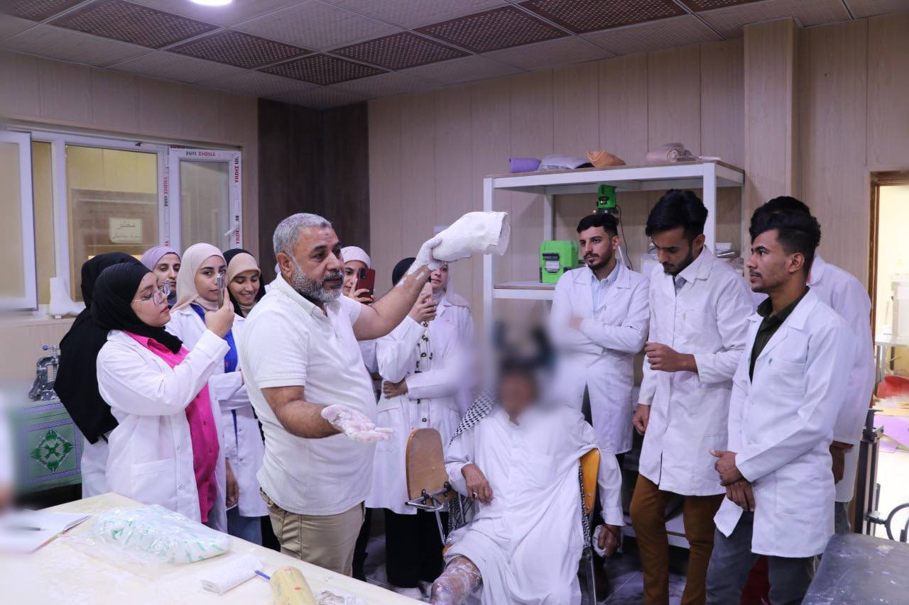 You are currently viewing Students of University of Kerbala /Department of Prosthetics and Orthotics Manufacture a Prosthetic limb for a Patient with a leg Amputation