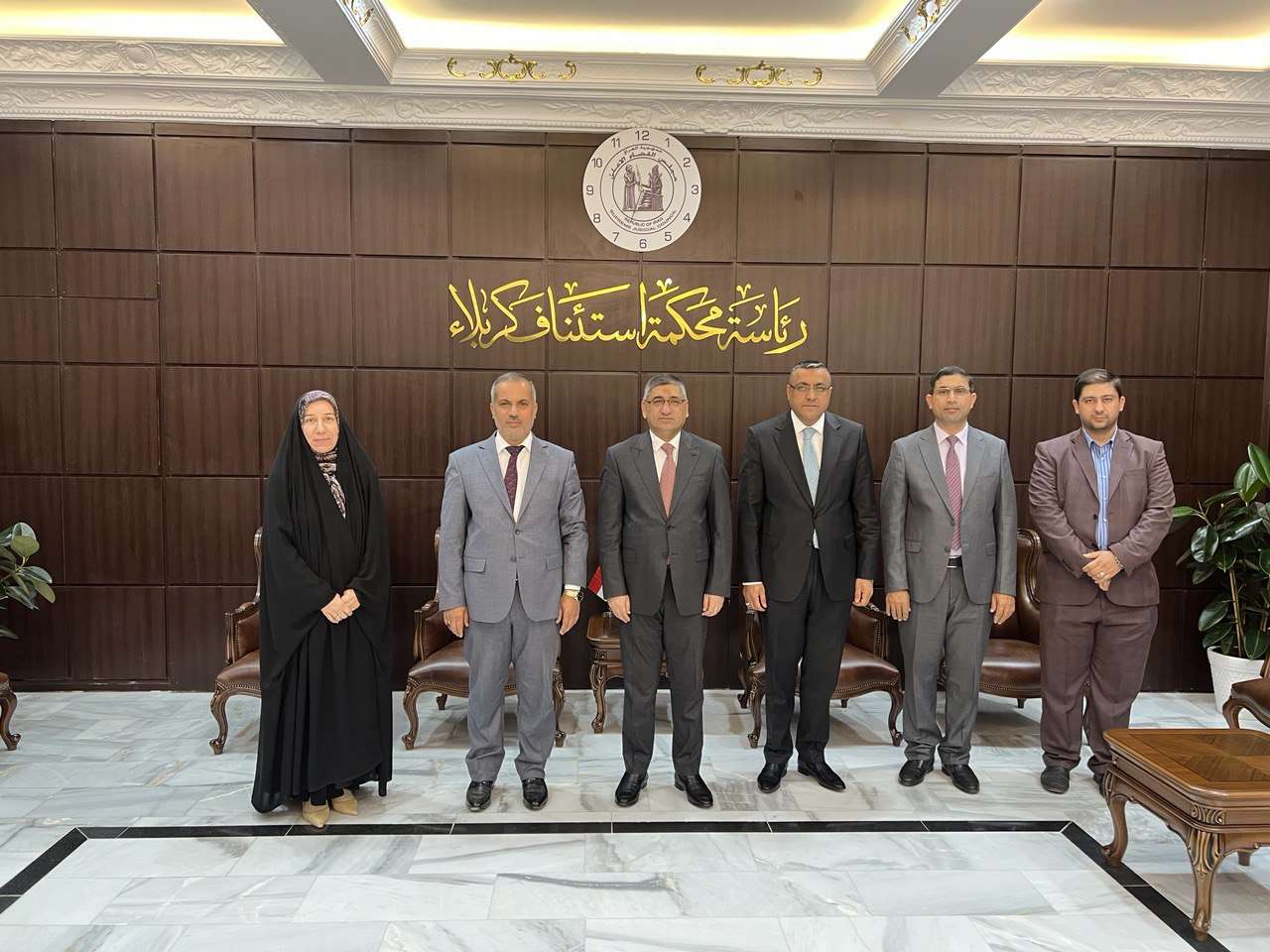 Read more about the article A Delegation from  College of Law /  University of Kerbala Discussing Ways of Cooperation with Karbala President of the Court of Appeal