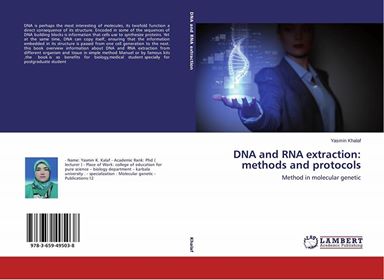 Read more about the article تدريسية في جامعة كربلاء تنشر كتاباً عن طرق استخلاص DNA,RNA