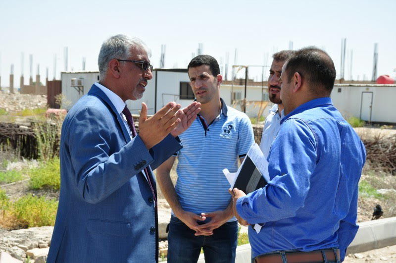 You are currently viewing جولة السيد رئيس الجامعة لمتابعة سير المشاريع