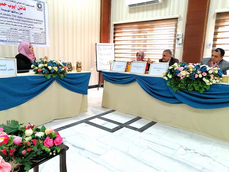 Read more about the article رسالة ماجستير في جامعة كربلاء تناقش الامكانية التشخيصية لمستقبلات عامل نخر الورم الفا