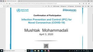 Read more about the article جامعة كربلاء تشارك في كورس منظمة الصحة العالمية حول فيروس كورونا