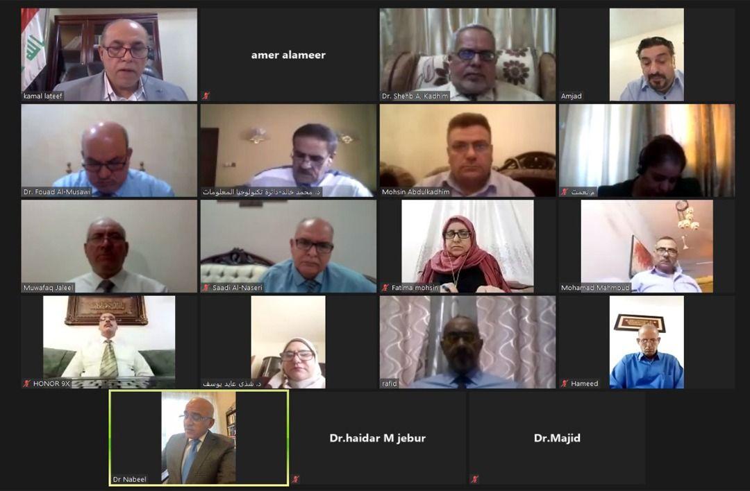 Read more about the article وزير التعليم يترأس اجتماع هيأة الرأي في العلوم والتكنولوجيا ويستكملون مشروع قانون هيأة البحث العلمي