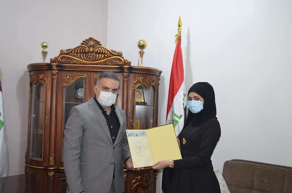 Read more about the article جامعة كربلاء تكرم الطالبة الفائزة في المهرجان الجامعي الالكتروني