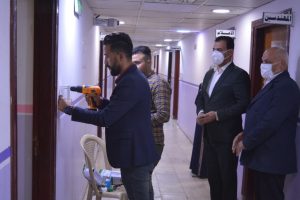 Read more about the article جامعة كربلاء تجري حملة للتوعية الصحية وتعفير بنايات الاقسام الداخلية