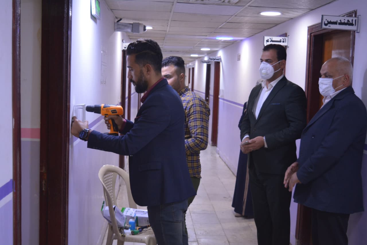 Read more about the article جامعة كربلاء تجري حملة للتوعية الصحية وتعفير بنايات الاقسام الداخلية