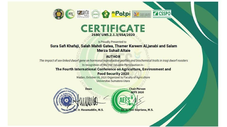 Read more about the article فريق بحثي من كلية الزراعة يشارك في مؤتمر دولي وينشر بحث في مجلة عالمية محكمة