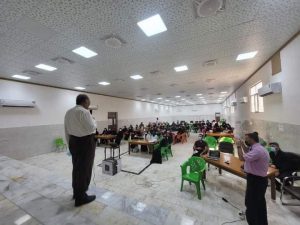 Read more about the article ندوة توعوية في جامعة كربلاء عن فايروس كورونا وأهمية اللقاحات.