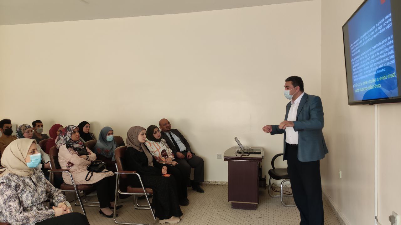 Read more about the article جامعة كربلاء تنظم دورة عن تشخيص وعلاج امراض الجيوب الانفية