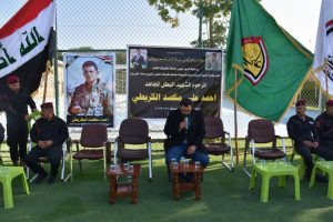 Read more about the article كلية التربية البدنية جامعة كربلاء تنظم مجلسا تابينيا على روح الشهيد احمد مكصد الكريطي