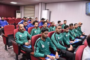 Read more about the article جامعة كربلاء تقيم دورة تحكيمية تدريبية في لعبة تنس كرة القدم