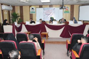 Read more about the article مناقشة رسالة ماجستير في جامعة كربلاء بعنوان (المقارنة بين حامضين لإنتاج السيليكون المسامي)