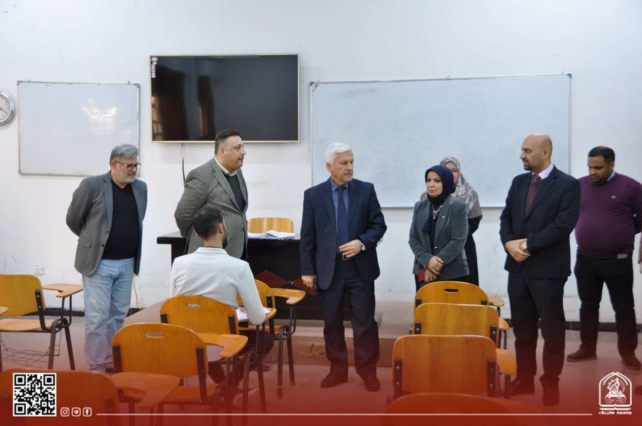 Read more about the article مساعد رئيس جامعة كربلاء للشؤون العلمية يطلع على سير الامتحانات الفصلية