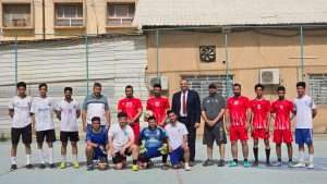 Read more about the article بأجواء حماسية، انطلاق بطولة كأس الصيدلة لخماسي كرة القدم بجامعة كربلاء