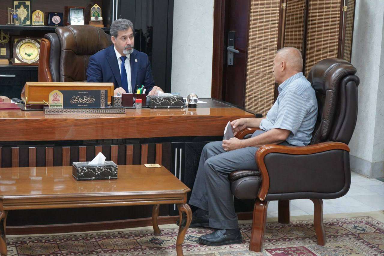 Read more about the article رئيس الجامعة يستقبل مدير الموارد المائية لبحث سبل التعاون المشترك
