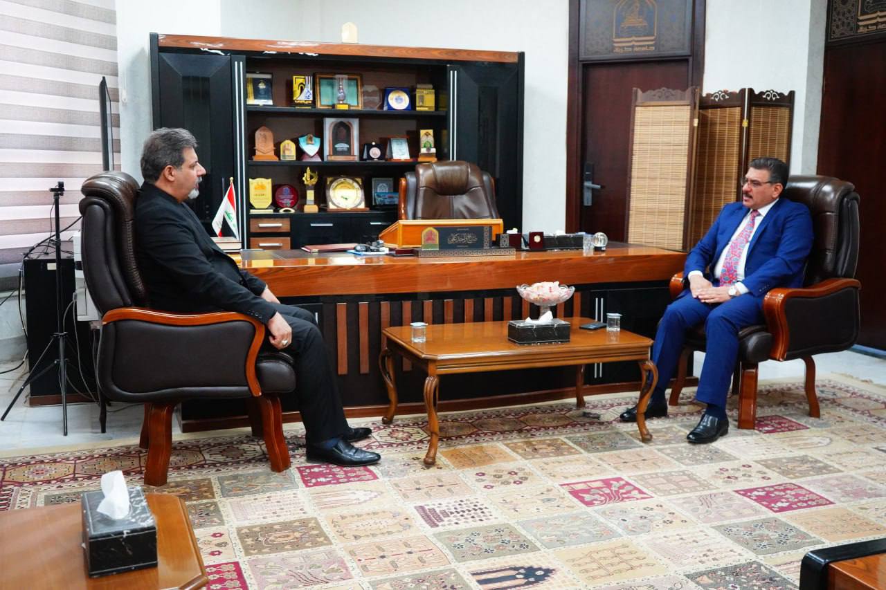 Read more about the article رئيس الجامعة يستقبل رئيس جامعة الحلة لبحث آفاق التعاون العلمي