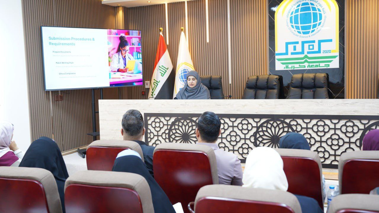 Read more about the article جامعة كربلاء تقيم ورشة حول “مهارات النشر في المجلات العلمية المحكمة”
