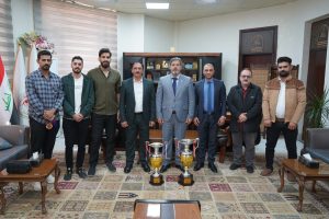 Read more about the article جامعة كربلاء تحرز مراكز متقدمة في بطولة الجامعات العراقية بالريشة الطائرة