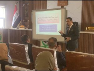 Read more about the article جامعة كربلاء تقيم ورشة تدريبية عن تطوير مهارة اختيار وصياغة العنوان في الرسالة أو الأطروحة